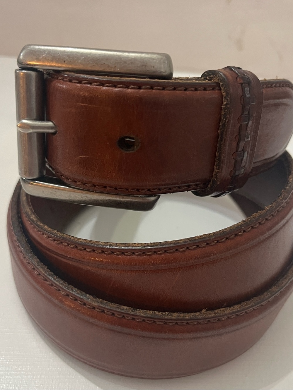 Coach Men's Leather Belt Size 38 Style 5927